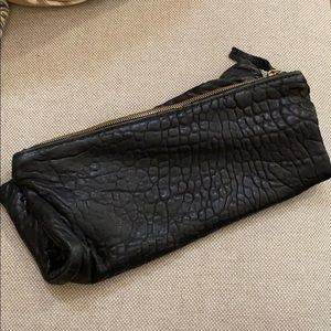 Clare Vivier Leather Foldover Clutch